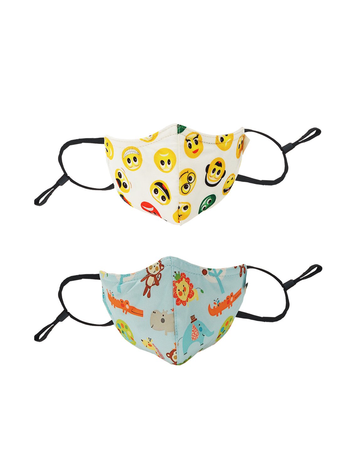CHICCO COMFYPRO FACE MASK 3-6Y 2PC-EMOJI JUNGLE